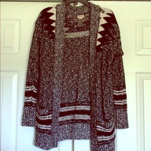 Thick & warm Aztec style cardigan!